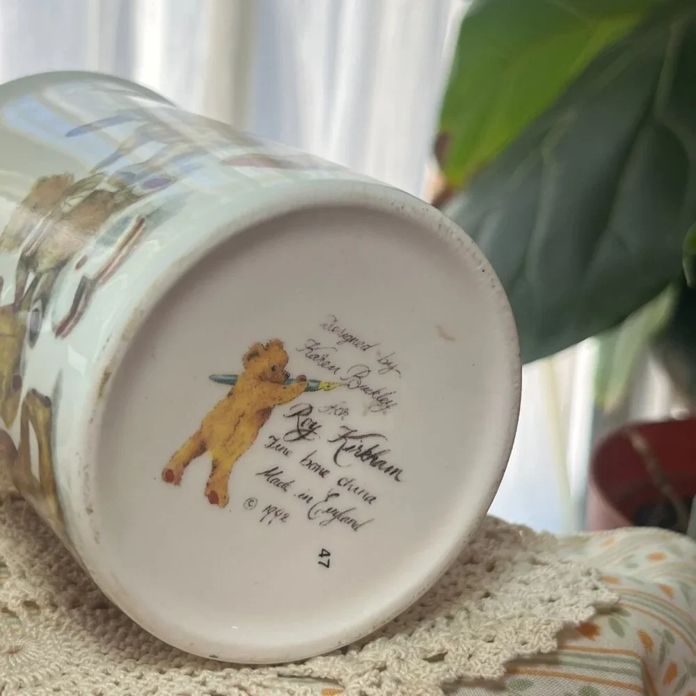 Roy Kirkham White Bear Print Bone China Mugs, Set of 2, One Size - Picture 9 of 10